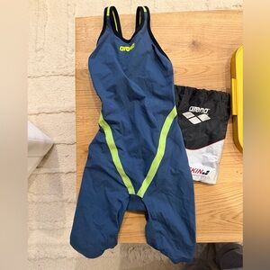 Arena Powerskin Carbon Flex Open Back Racing Suit - Size 28